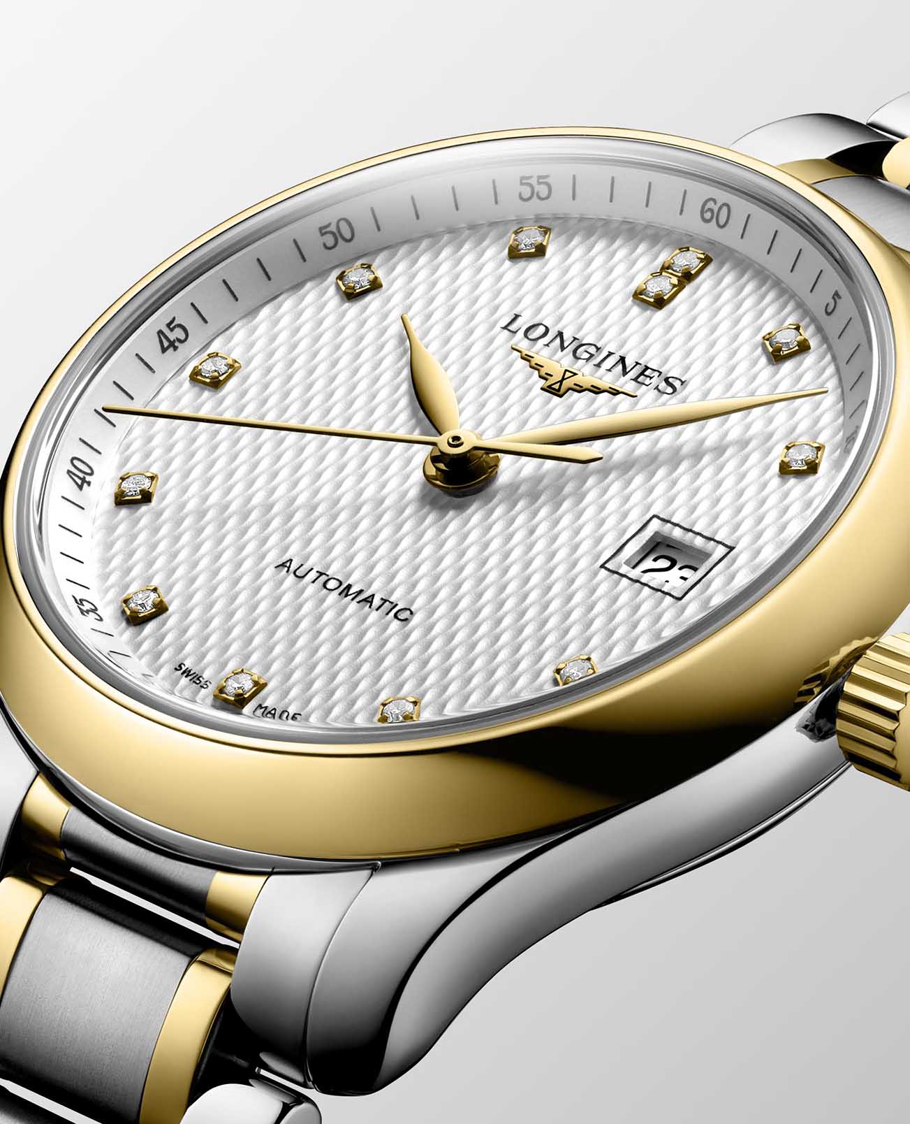 Оригинальные часы Longines Longines Master Collection L2.257.5.77.7 механические калибр механизма l592 общий вид